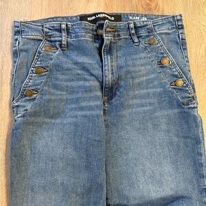 Karl Lagerfeld high rise flare jeans